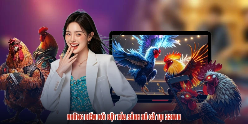 Những điểm nổi bật của sảnh đá gà tại 33Win